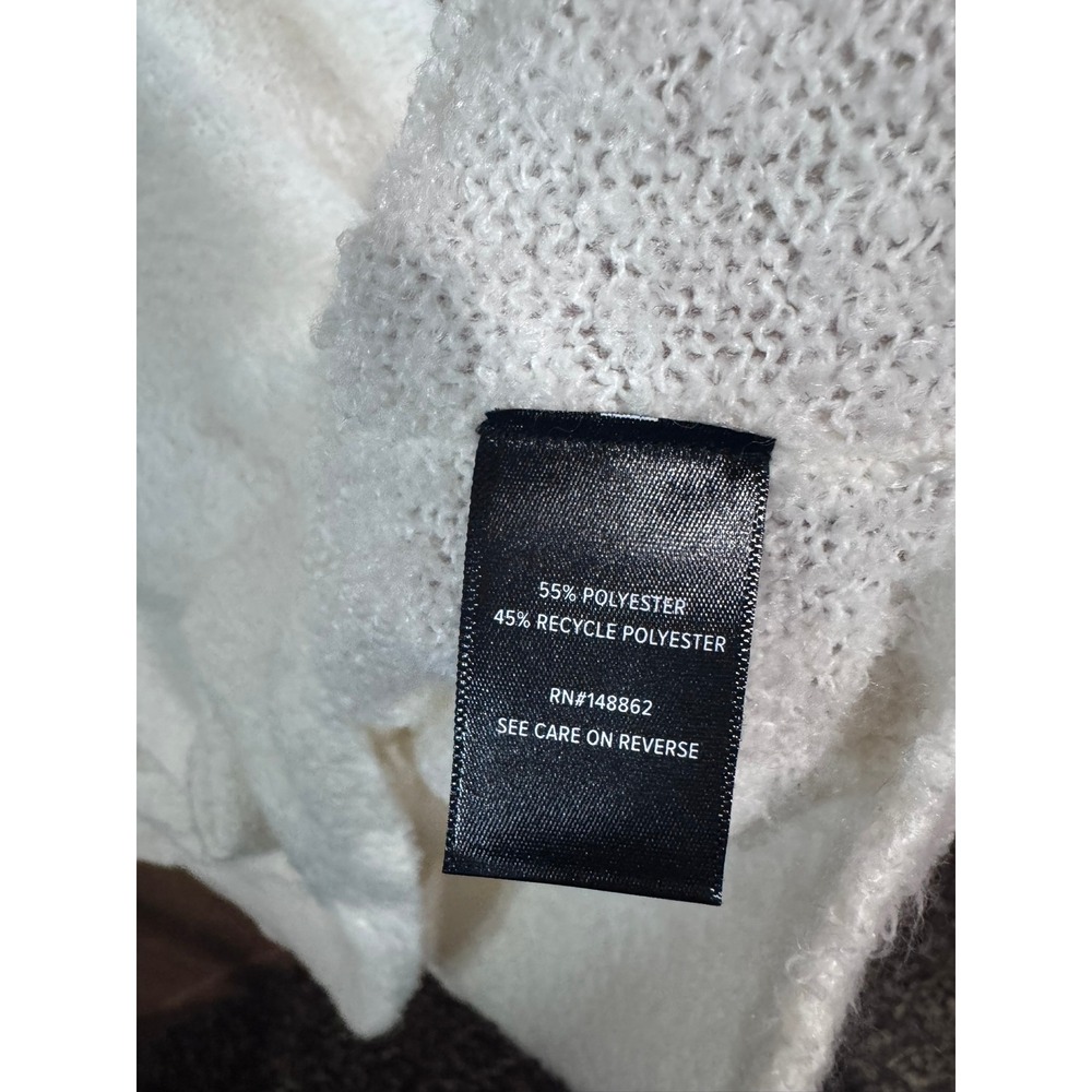 Torrid Cream Boucle Knit Oversized Sweater Plus Size 5- 5X Crew Neck Pullover - Picture 4 of 5